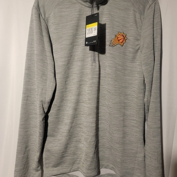 Nike Player Issue PE Phoenix Suns Zip Training Warm-Up Shirt Sz Small CN3300-002 - Picture 1 of 6